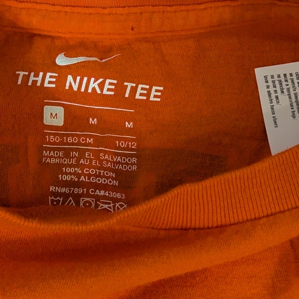 Nike Orange Astros Short Sleeve Tee Youth 10/12 - Picture 4 of 4